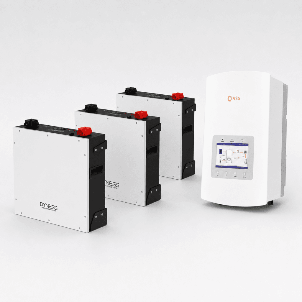 3× Dyness DL5.0C 15,36 kWh + Solis S6 8 kW 3-fase pakket