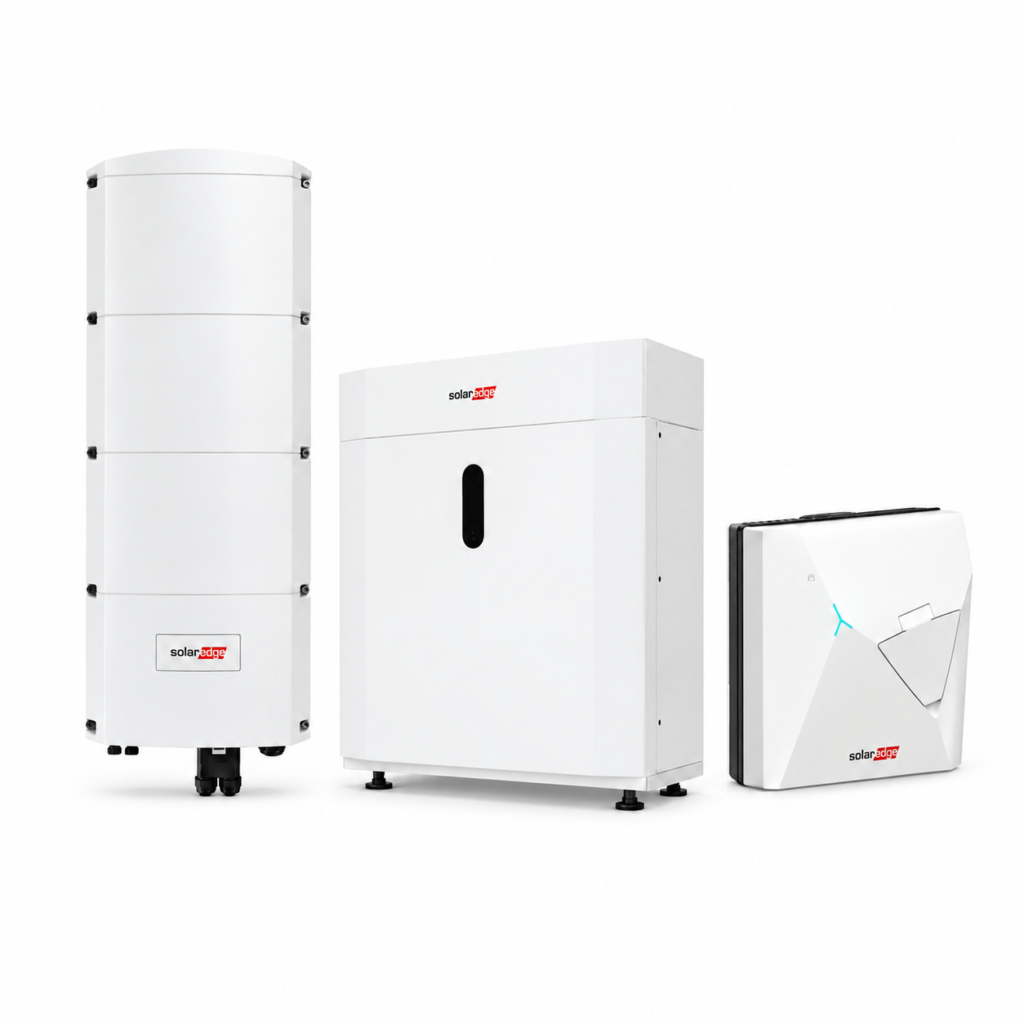 3× SolarEdge Home Battery 48V 13,8 kWh + Home Hub 10 kW 3-fase + ONE EV Charger 22 kW pakket