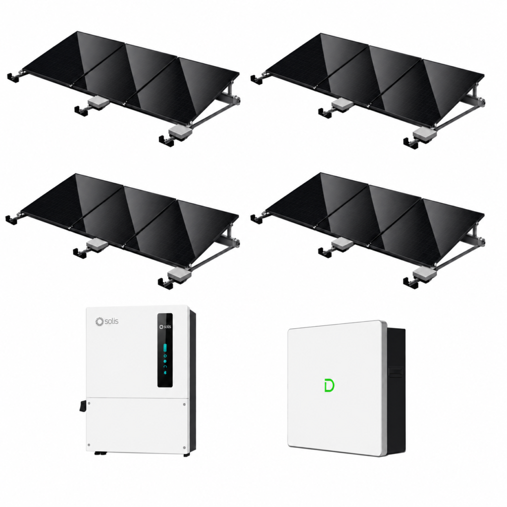 12× DMEGC 465 Wp + Dyness PowerBox G2 10,24 kWh + Solis 5 kW zonne-energiepakket