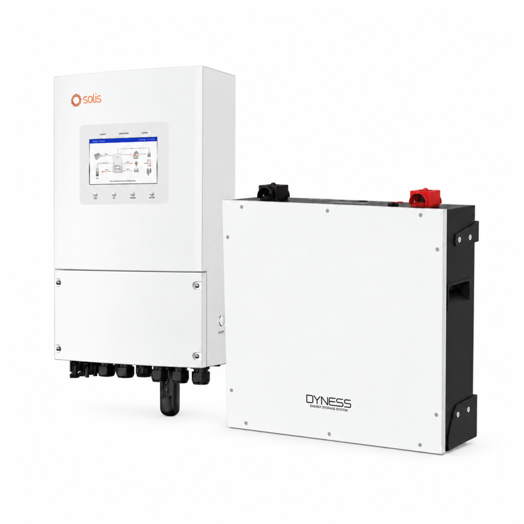 Dyness DL5.0C 5,12 kWh + Solis 3 kW 1-fase pakket